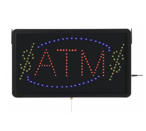 AARCO ATM10L 22"W x 13"H "ATM" (3) Display Modes LED Sign