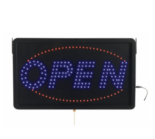 AARCO OPE02L 22"W x 13"H "OPEN" (3) Display Modes LED Sign