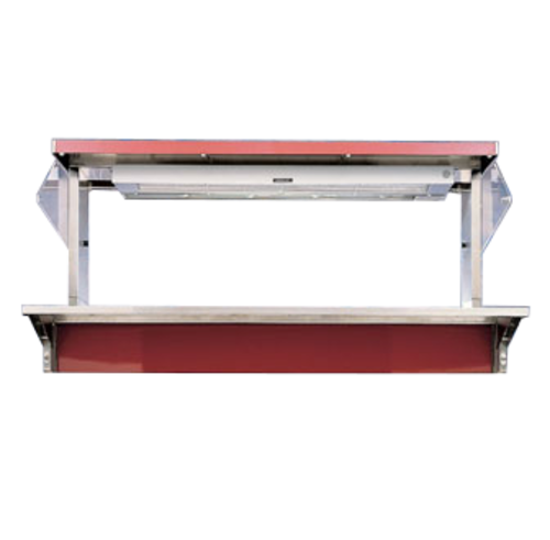 Vollrath 36411 46" for 4-Series Signature Server with Stainless Steel Countertops Cayenne Heat Strip with Lights