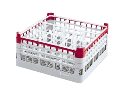 Vollrath 52726 19.75" W x 19.75" D x 12.75" H Polypropylene Short Full Size (20) Compartments Signature Lemon Drop Rack