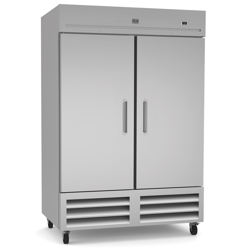 Kelvinator KCHRI54R2DFE 53.88" W Stainless Steel 2 Section Full Hinged Solid Doors Reach-in Freezer - 115 Volts