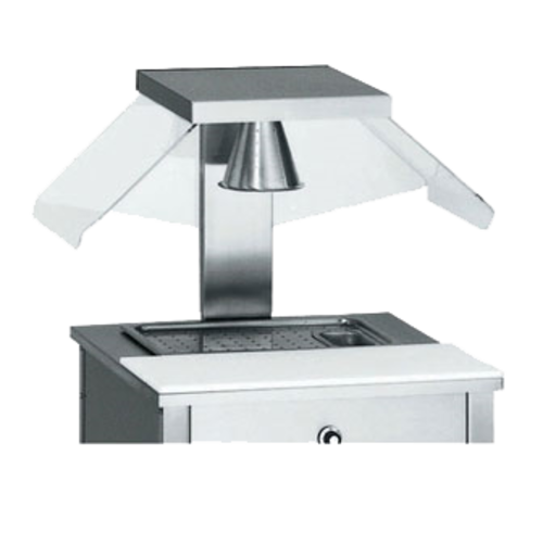 Vollrath 36380 28" Stainless Steel Frame Double Sided Breath Guard