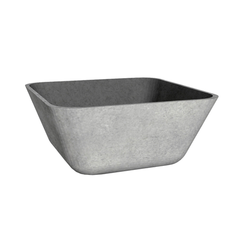 FOH DSD069ANS23 5 Oz. Square Stainless Steel Antique Finish Mod Bowl (12 Each Per Case)