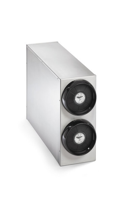 Vollrath 58822-A-A 7.13" W x 16.38" H x 23.25" D Stainless Steel Cabinet Countertop with 2 Sleeve of LidSaver2 Cup Dispenser Cabinet
