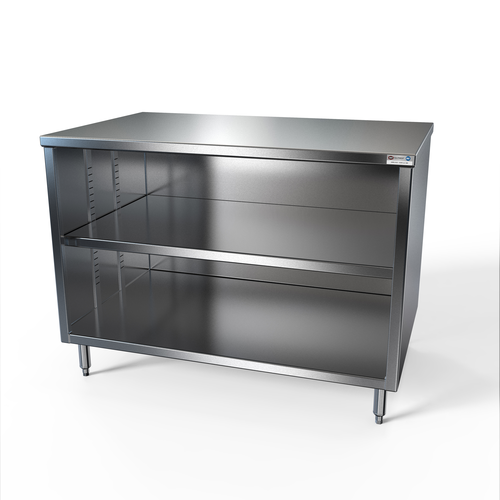 NBR Equipment TCB-6030 60" W x 30" D x 35.5" H Stainless Steel Flat Top Adjustable Shelf Premium Work Table