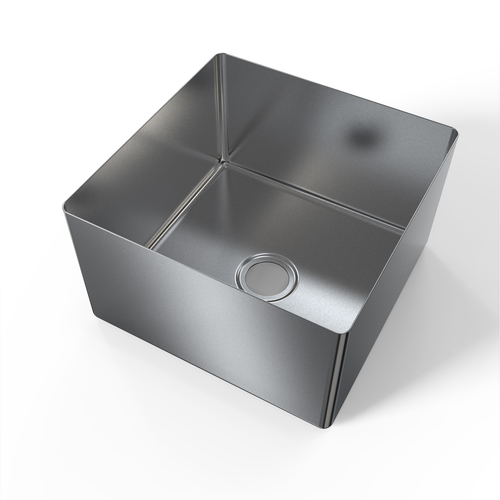 NBR Equipment SB-242414-14 24" W x 24" D x 14" H 14 Ga. Stainless Steel 1 Compartment Sink Bowl