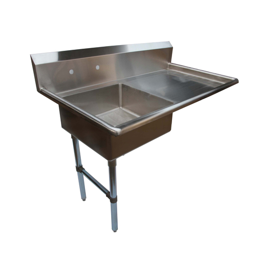 NBR Equipment UDT-50L 50" Soiled Straight Undercounter Dishtable