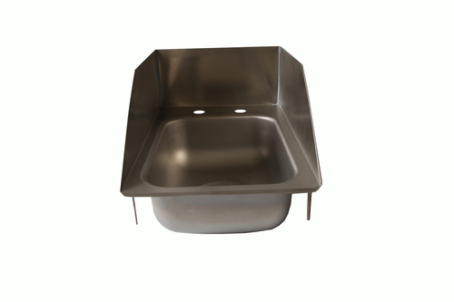 NBR Equipment DI-1-101405LR 12.38" W x 11" H x 18.5" D Stainless Steel One-Compartment Drop-In Sink