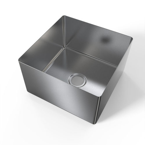 NBR Equipment SB-182412-16 18" W x 24" D x 12" H 16 Ga. Stainless Steel 1 Compartment Sink Bowl