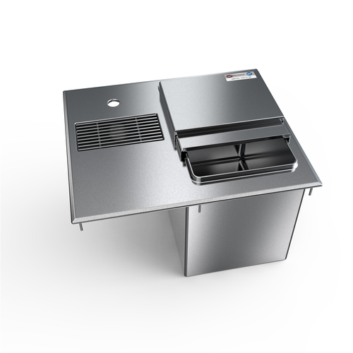 NBR Equipment DIB-2118-WS 21"W x 18"D Stainless Steel Ice & Water Unit