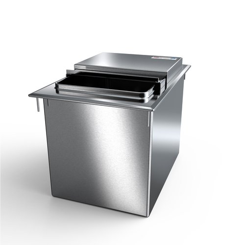 NBR Equipment DIB-3418 34" W x 18" D Stainless Steel Drop-In Ice Bin