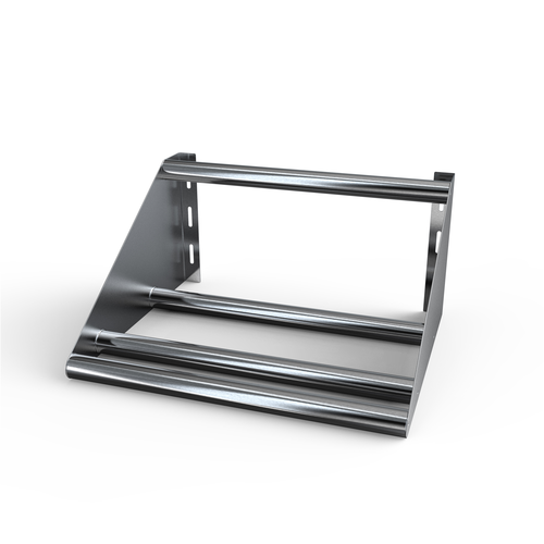 NBR Equipment TSS-63 63"W x 18"D x 11.25"H Slanted Wall Mounted Tubular Sorting Shelf