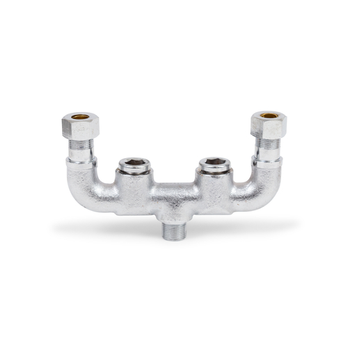 John Boos PB-MV 6" Swing Spout with 4" Faucet Center Ceramic Valve Deck Mount