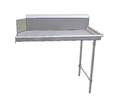 John Boos JDTC-20-60R 60" W 16 Ga. Stainless Steel Straight Clean Dishtable