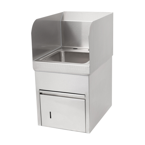 John Boos PBHS-W-0909-TD-SSLR 12" W x 16" D x 22.13" H Stainless Steel Wall Mounted Pro-Bowl Hand Sink