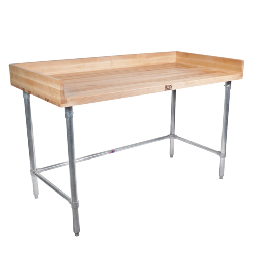 John Boos DNB13 48"W x 36"D x 39.25"H With Galvanized Legs Baker's Top Work Table