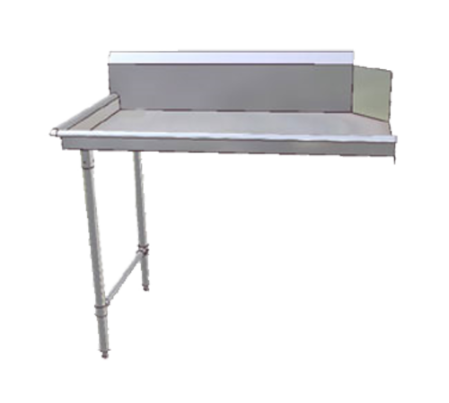 John Boos JDTC-20-48L 48" W 16 Ga. Stainless Steel Straight Clean Dishtable