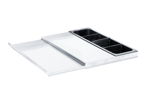 John Boos UBIBL-2124-BWH 24" L x 18.75" W Underbar Ice Bin and Cocktail Unit Lid