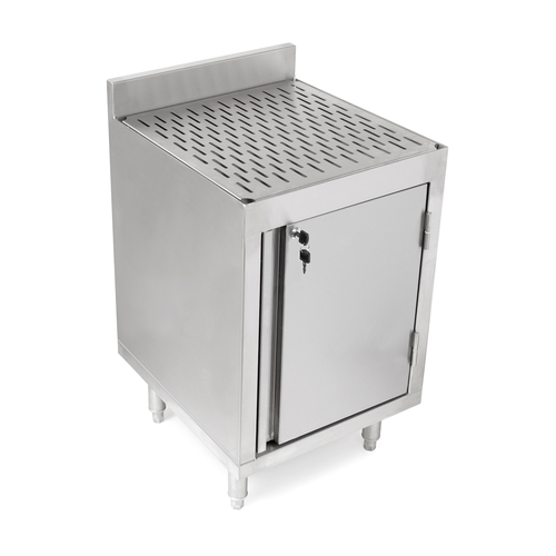 John Boos UBSC-1818-R Stainless Steel Freestanding Slim-Line Underbar Storage Cabinet