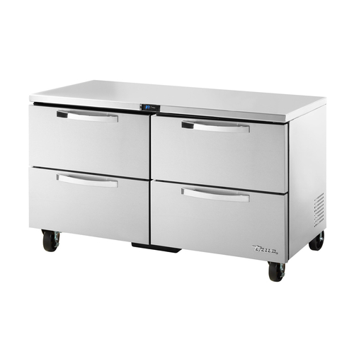 True TUC-60D-4-HC~SPEC3 29.75" H x 60.38" W x 29.13" D 4 Drawers Stainless Steel Interior SPEC SERIES Undercounter Refrigerator - 115 Volts 1-Ph