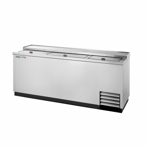 True TD-80-30-S-HC 80.13" W Flat Top Solid Steel Construction Heavy Duty Bottle Cooler - 115 Volts