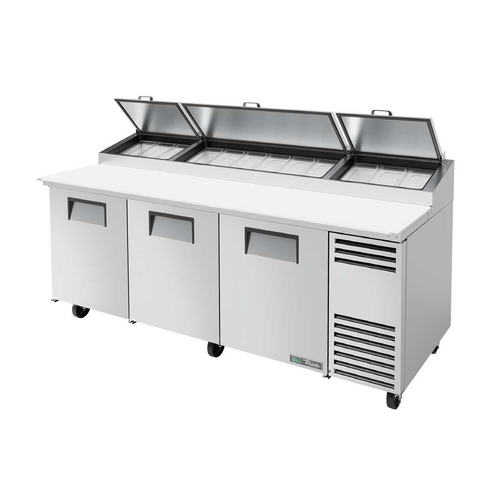 True TPP-AT2-93-HC~SPEC3 93.5" W Three Section SPEC SERIES® Pizza Prep - 115 Volts