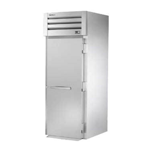 True STA1RRT-1S-1S 83.75" H x 35" W x 37.5" D Roll-Thru 1 Stainless Steel Door Front & Rear Two-Section SPEC SERIES Refrigerator - 115 Volts 1-Ph