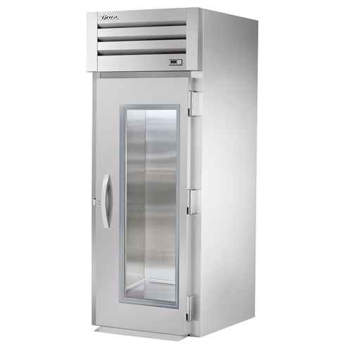 True STR1RRI-1G-HC SPEC SERIES 35" W Stainless Steel 1 Glass Door One-Section Roll-in Refrigerator - 115 Volts