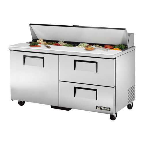 True TSSU-60-16D-2-HC 60.38" W Two Section Sandwich/Salad Unit - 115 Volts