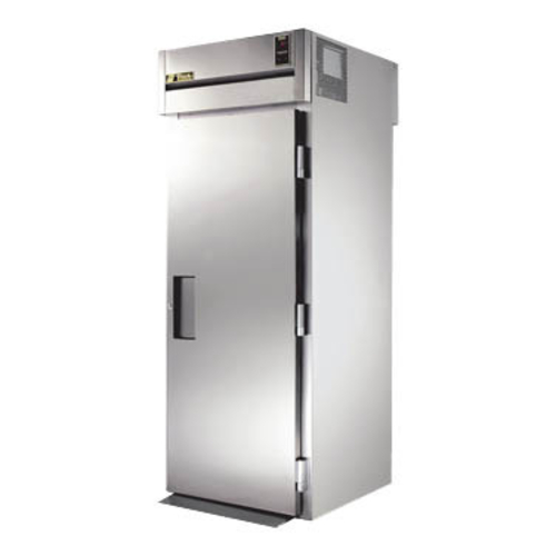 True STG1RRT89-1S-1S-HC SPEC SERIES 35" W Stainless Steel 1 Hinged Door One-Section Roll-Thru Refrigerator - 115 Volts