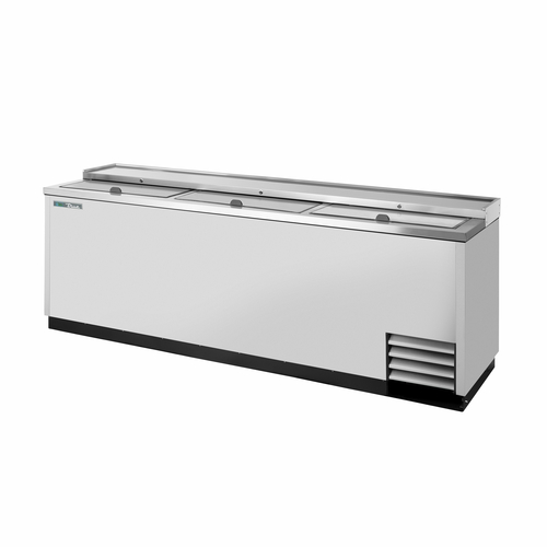 True TD-95-38-S-HC 95.38" W Flat Top Solid Steel Construction Heavy Duty Bottle Cooler - 115 Volts
