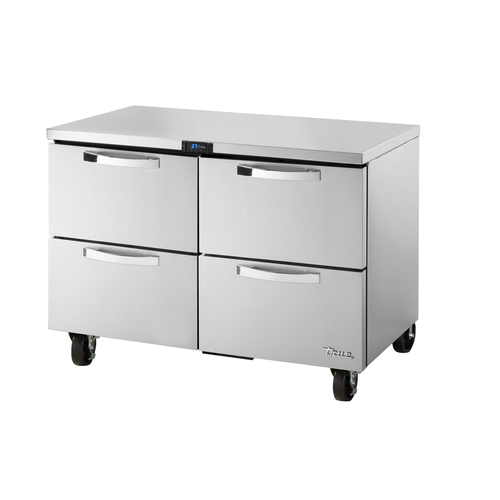 True TUC-48D-4-HC~SPEC3 29.75" H x 48.38" W x 29.13" D 4 Drawers Stainless Steel Interior SPEC SERIES Undercounter Refrigerator - 115 Volts 1-Ph