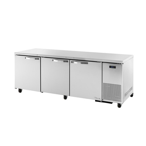 True TUC-93-HC~SPEC3 Side Mounted Self-contained Three Section SPEC SERIES Deep Undercounter Refrigerator - 115 Volts