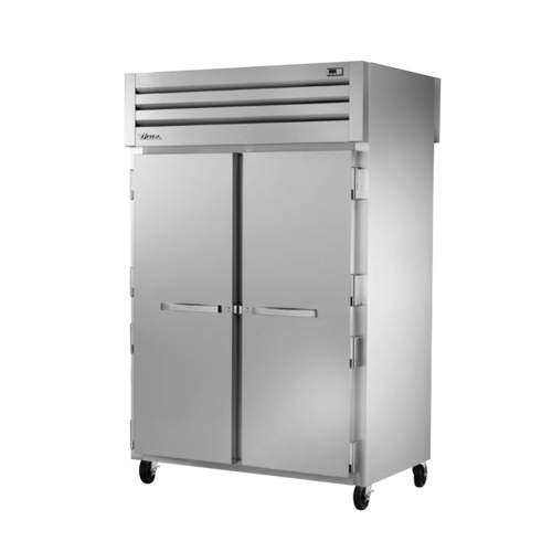 True STA2RPT-2S-2G-HC 2 Stainless Steel Doors Front 2 Glass Doors Rear LED Interior Lights Pass-Thru SPEC SERIES Refrigerator - 115 Volts