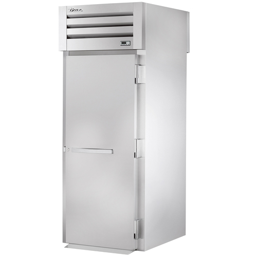 True STR1RRT89-1S-1S-HC SPEC SERIES 35" W Stainless Steel 1 Hinged Door Front and Rear with Locks Roll-Thru Refrigerator - 115 Volts