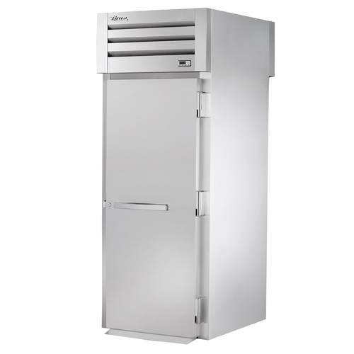 True STR1RRT-1S-1S-HC SPEC SERIES 35" W Stainless Steel 1 Hinged Door with Locks One-Section Roll-Thru Refrigerator - 115 Volts