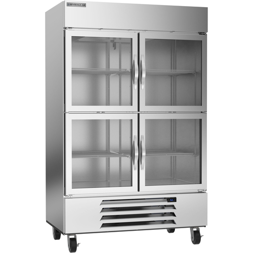 True STA2RPT-2S-2S-HC 2 Stainless Steel Doors LED Interior Lights Pass-Thru SPEC SERIES Refrigerator - 115 Volts