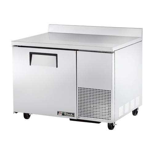 True TWT-44F-HC 44.5" W Aluminum and Stainless Steel One-Section with Rear Splash Counter Height Deep Work Top Freezer - 115 Volts
