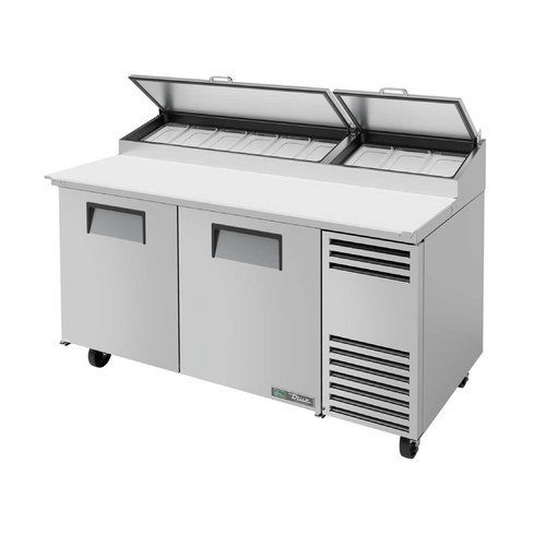 True TPP-AT-67-HC~SPEC3 67.38" W Two Section SPEC SERIES® Pizza Prep - 115 Volts