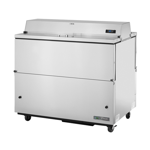 True TMC-49-S-DS-HC 49" W Forced-Air Dual Mobile Milk Cooler - 115 Volts