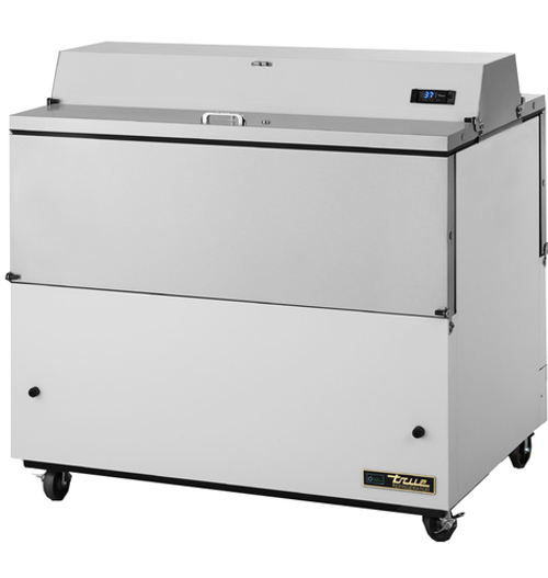 True TMC-49-DS-HC 49" W Forced-Air Dual Mobile Milk Cooler - 115 Volts