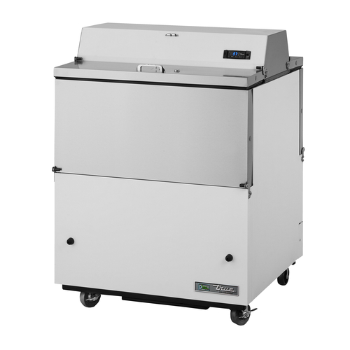 True TMC-34-DS-HC 34" W Forced-Air Dual Mobile Milk Cooler - 115 Volts