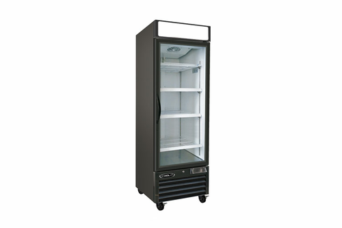 MVP Group KGF-23 27.5" W Black Exterior One-Section Kool-It Freezer Merchandiser - 115 Volts
