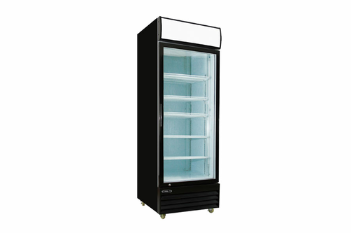 MVP Group KGM-23 20.9 Cu. Ft. Black 1 Section Kool-It Refrigerated Merchandiser - 115 Volts