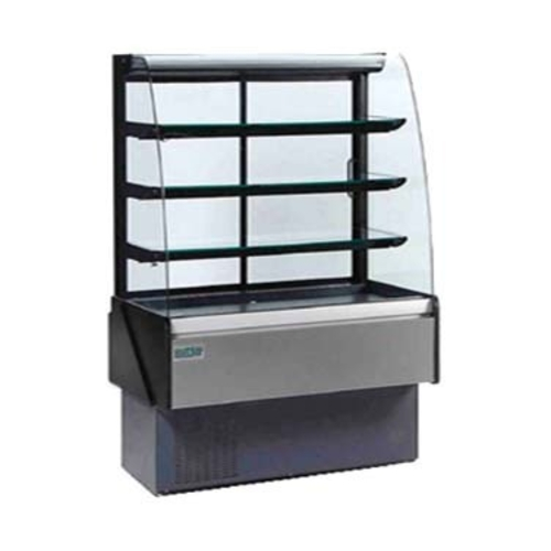 MVP Group KBD-CG-50-R 52.13" W Curved Glass 3 Shelves SPECIAL ORDER Hydra-Kool Bakery Display Case