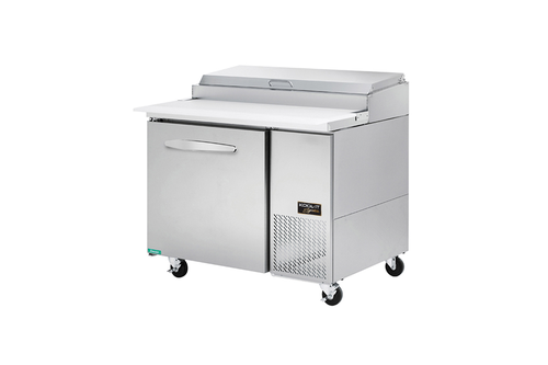 MVP Group KPT-44-1 11.3 Cu. Ft. Stainless Steel Doors 1 Section Kool-It Signature Pizza Prep Table - 115 Volts