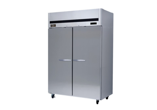 MVP Group KTSR-2 43 Cu. Ft. Stainless Steel 2 Section Reach-In Kool-It Signature Refrigerator - 115 Volts
