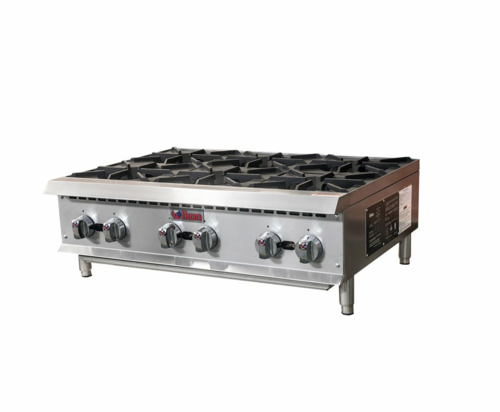 MVP Group IHP-6-36 Countertop Gas IKON Hotplate - 150,000 BTU