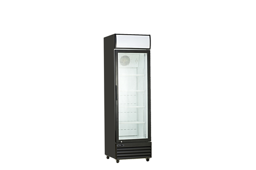 MVP Group KGM-13 11.6 Cu. Ft. Black 1 Section Kool-It Refrigerated Merchandiser - 115 Volts