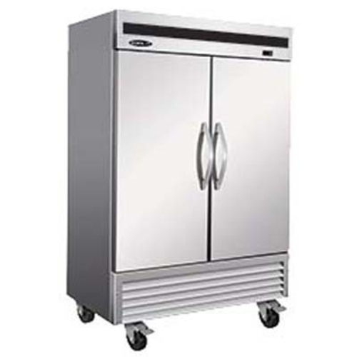 MVP Group IB54F 53.9" W Stainless Steel 2 Solid Doors Reach-In IKON Freezer - 115 Volts